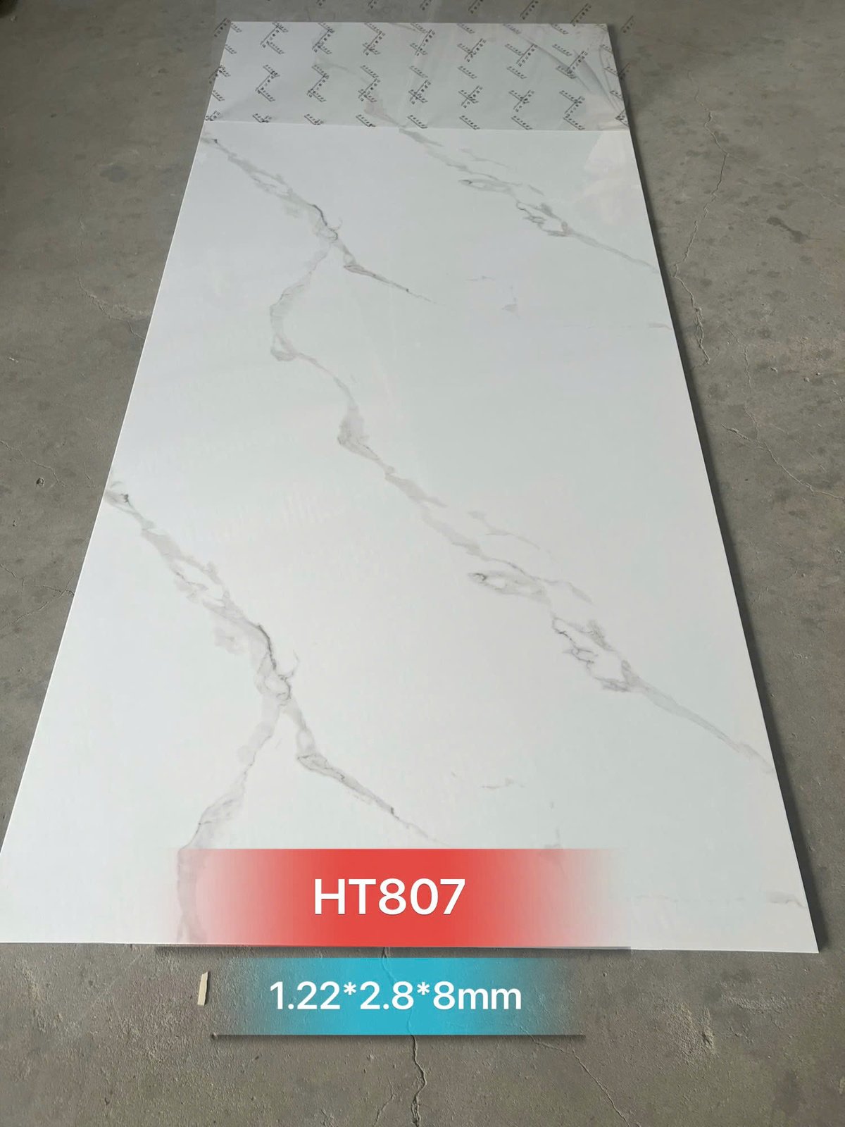 Tấm ốp sợi than tre HT- VÂN ĐÁ 8mm