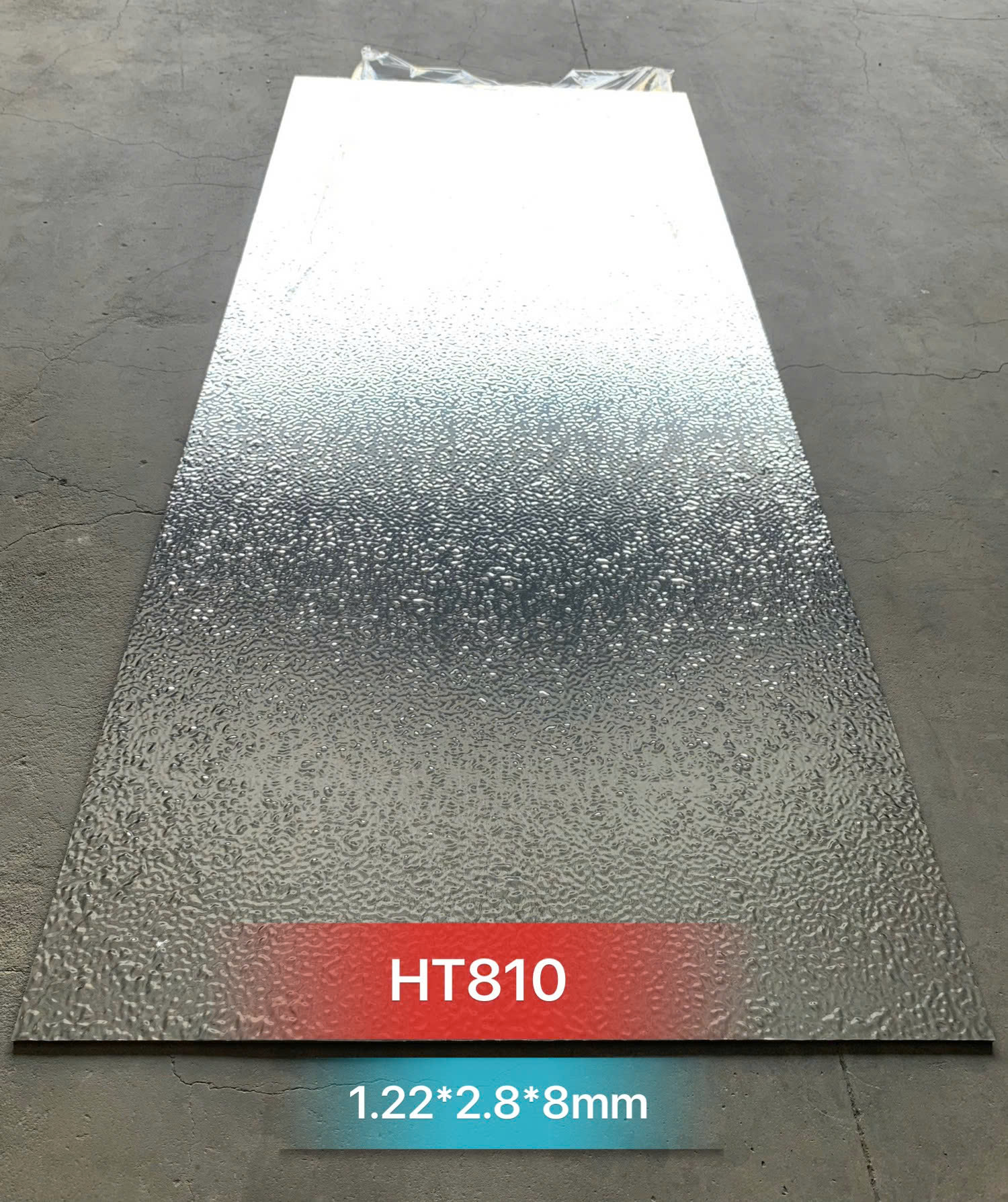 Tấm ốp sợi than tre sóng nước inox PET 8mm