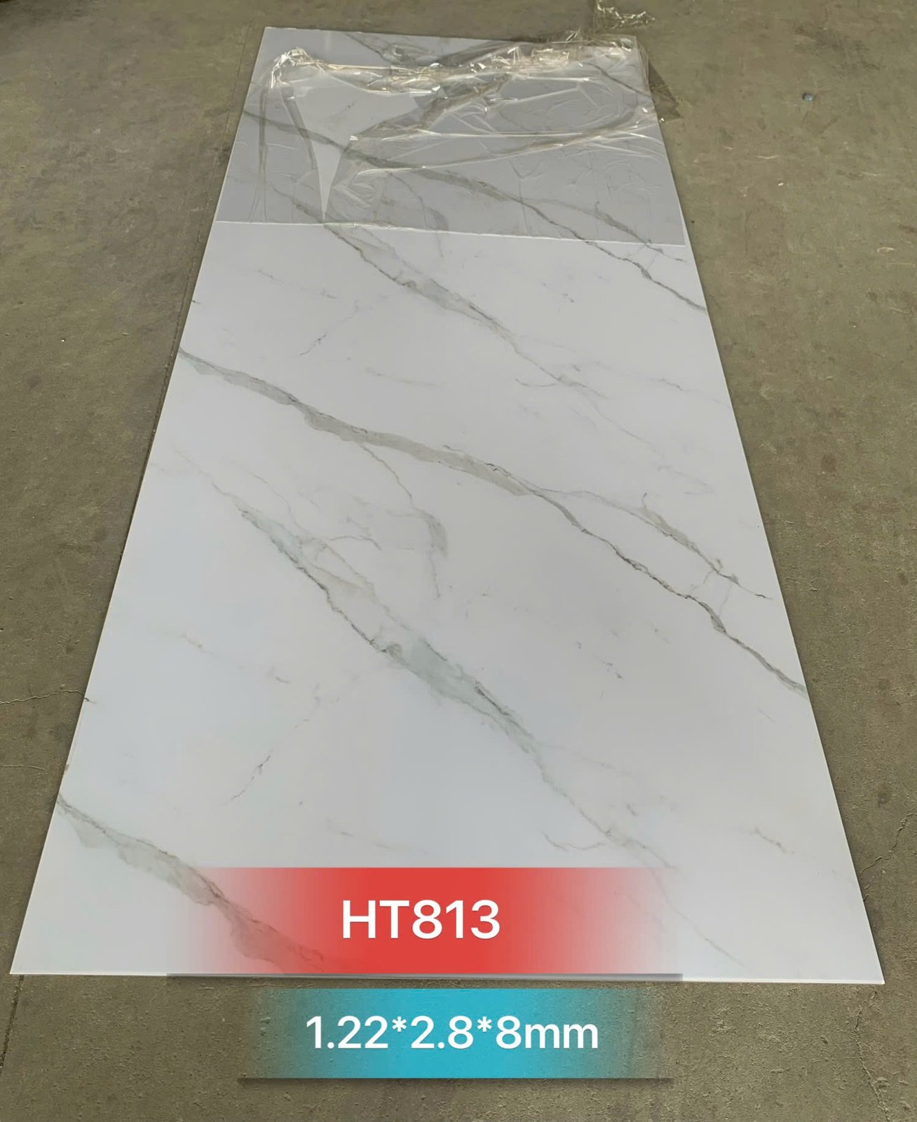 Tấm ốp sợi than tre HT- VÂN ĐÁ 8mm