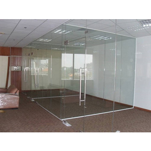 Cửa kính bản lề sàn