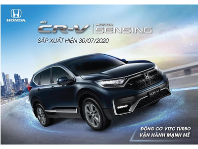 Honda CR-V 2020 có Honda Sensing, ra mắt ngày 30/7 tới.