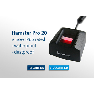 SecuGen Hamster Pro 20, đầu đọc vân tay chất lượng cao, chống bụi, chống nước