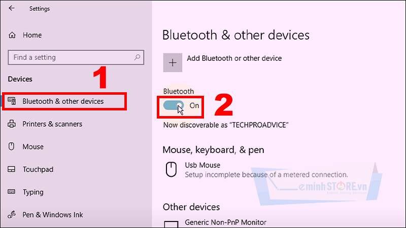 Bạn thực hiện bật Bluetooth trên máy tính Bạn thực hiện bật Bluetooth trên máy tính