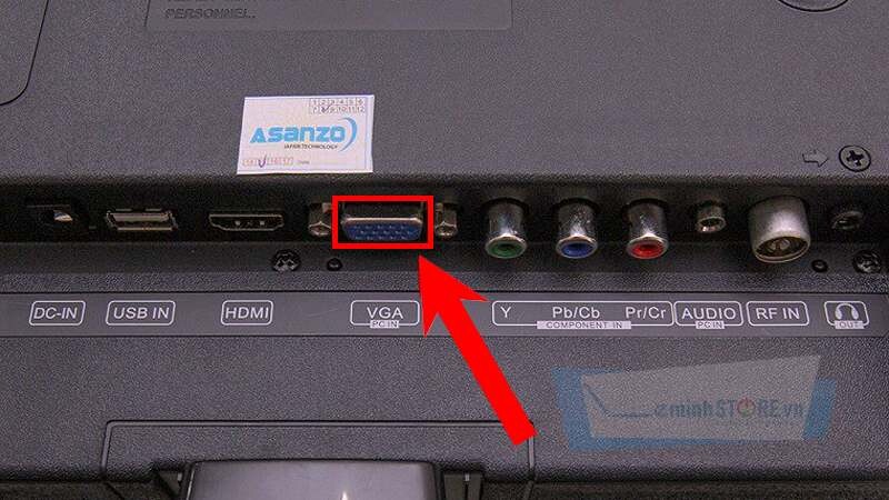 Cổng kết nối VGA trên tivi Cổng kết nối VGA trên tivi