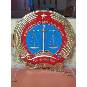Huy hiệu tòa án bằng đồng , bằng composite