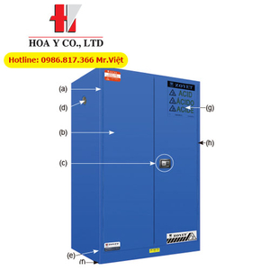 HW.ZYC0045B Scilab Zoyet | Tủ an toàn màu xanh đựng hóa chất phòng thí nghiệm 578 lít