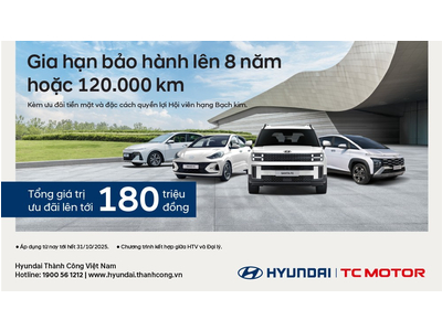 Hyundai “chơi lớn”: Bảo hành 8 năm – Giảm giá hàng loạt xe đến 200 triệu đồng