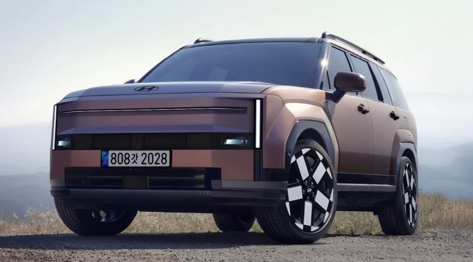 Ảnh phác họa thiết kế Hyundai Santa Fe 2027 của Gotcha Cars