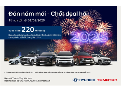HYUNDAI THÀNH CÔNG TRIỂN KHAI CHƯƠNG TRÌNH ƯU ĐÃI ĐÓN NĂM MỚI - CHỐT DEAL HỜI