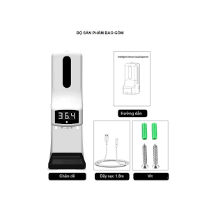 Thiết bị đo thân nhiệt và rửa tay khử khuẩn K9 Pro