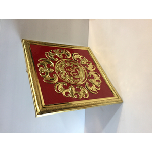 Tranh đồng ngũ phúc long môn đúc liền tấm 41 x41cm