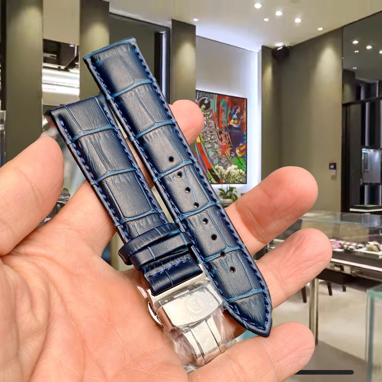 Dây Da Thay Thế Cho Đồng Hồ Bentley BL1869 ( size 21 ) Cả Khoá