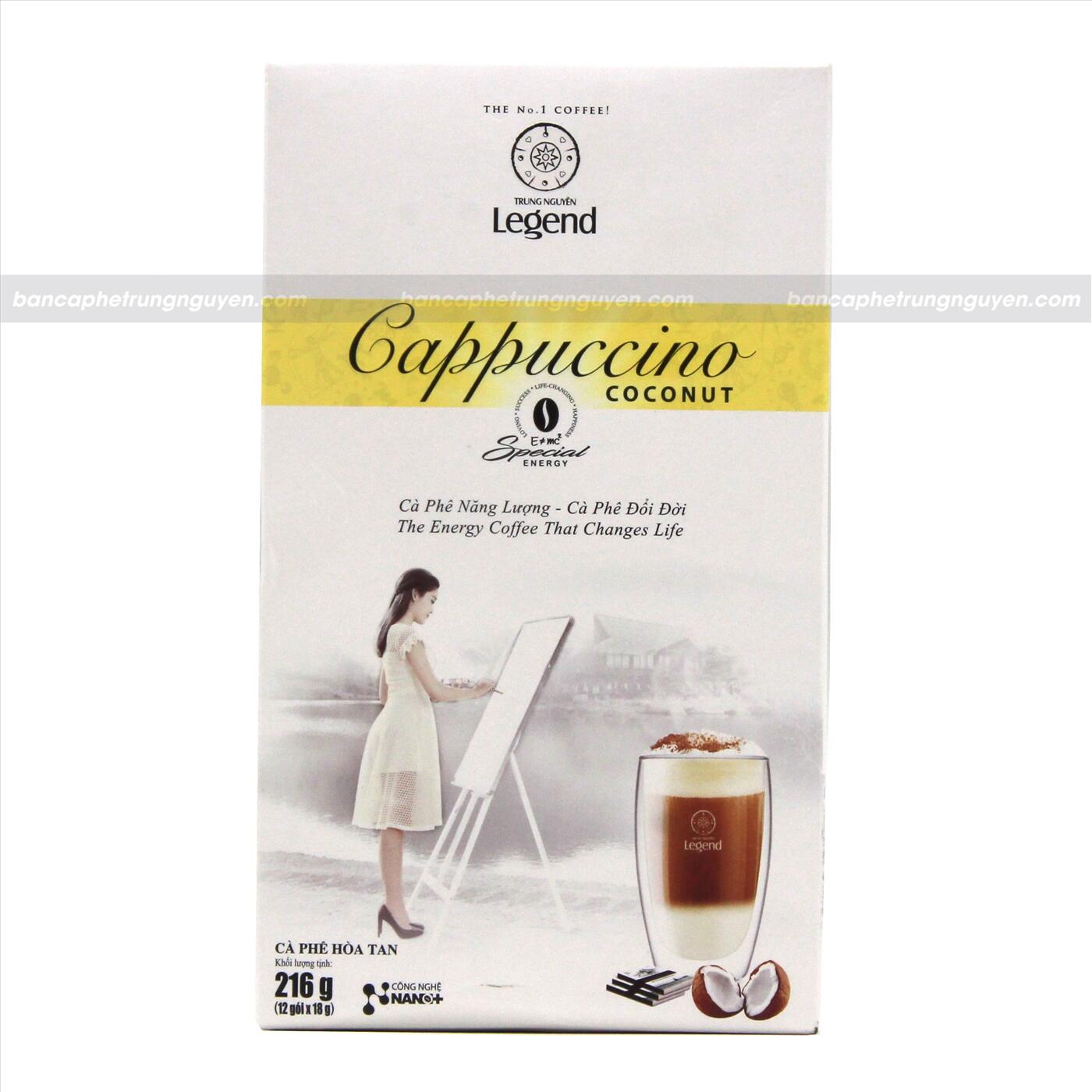 Cà Phê Hòa Tan G7 Trung Nguyên Legend - Cappuccino hương Coconut