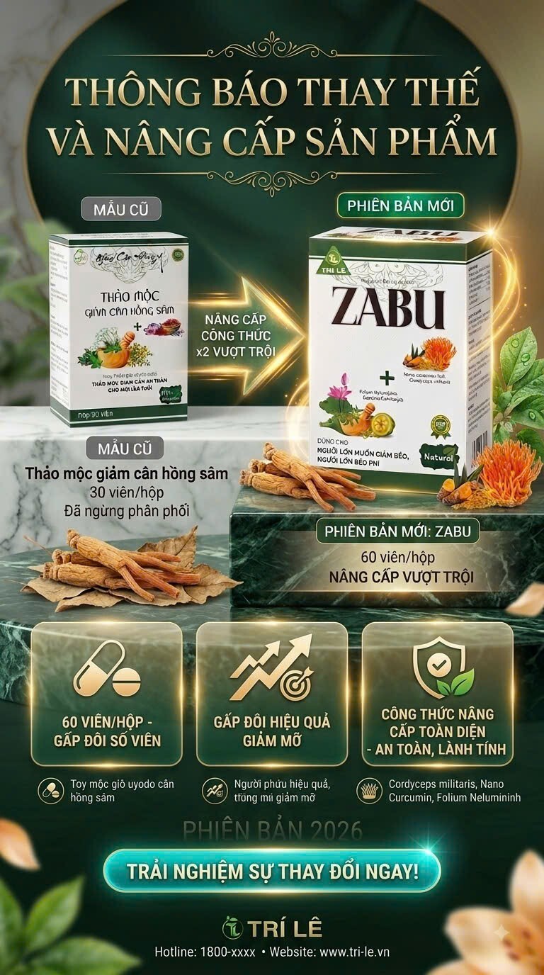 Thảo Mộc Giảm Béo ZaBu phiên bản X2 nâng cấp 2026