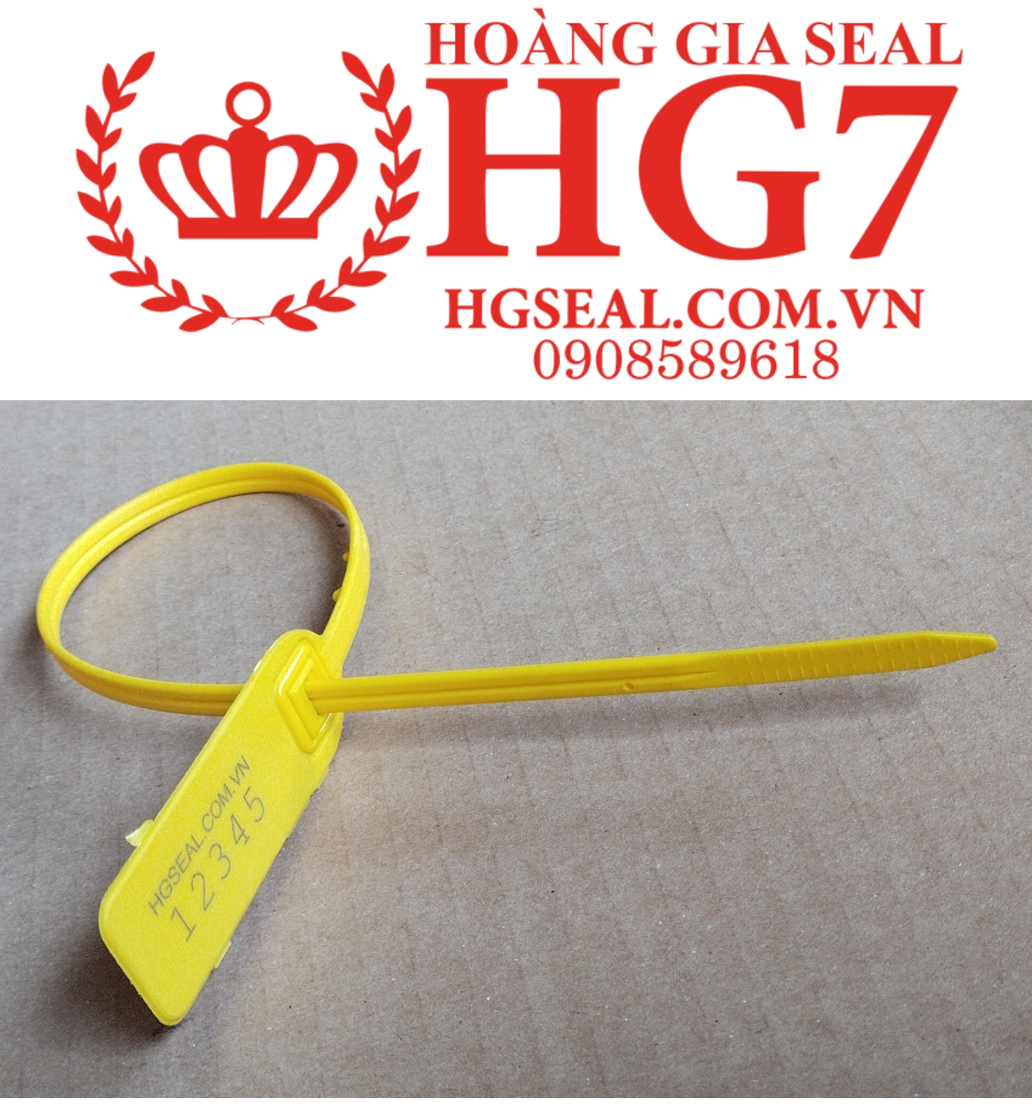 Seal dây rút nhựa dẹt khóa kim loại 41cm