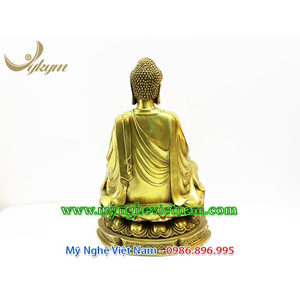 Tượng Phật cao 45cm bằng đồng vàng
