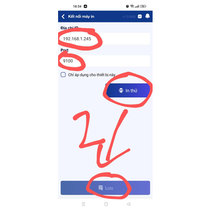 Máy in chốt đơn Livestream kết nối App Chotdon Xprinter Q80C LAN