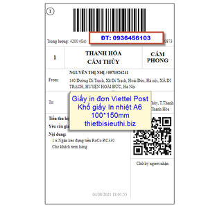 Máy in tem mã vận đơn Viettel Post - 420B in khổ 100*150mm