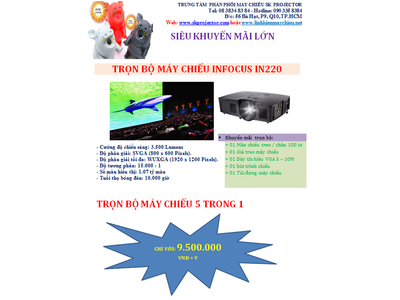 Máy chiếu chuyên dùng cho chiếu bóng đá