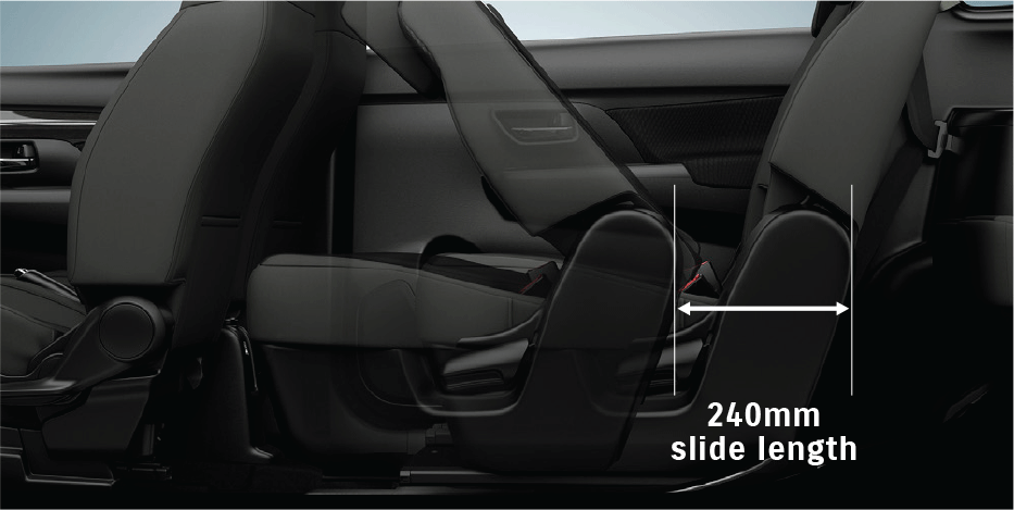 Cơ chế dễ dàng đi vào và trượt ghế ở hàng ghế thứ 2