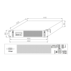 Bộ nghịch lưu inverter 2KVA ( 48VDC-220VAC)