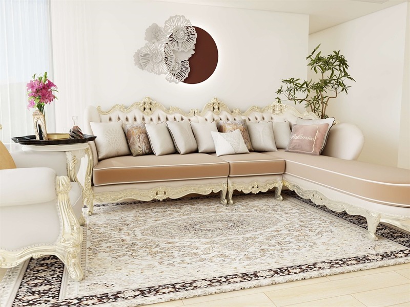 THẢM DỆT CỔ ĐIỂN CAO CẤP- GO-MOUSSE N_8704IV