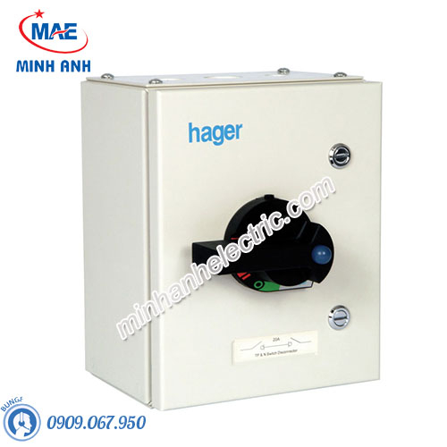 Cầu dao cách ly Hager (isolator) - Model JAC416S-IP55