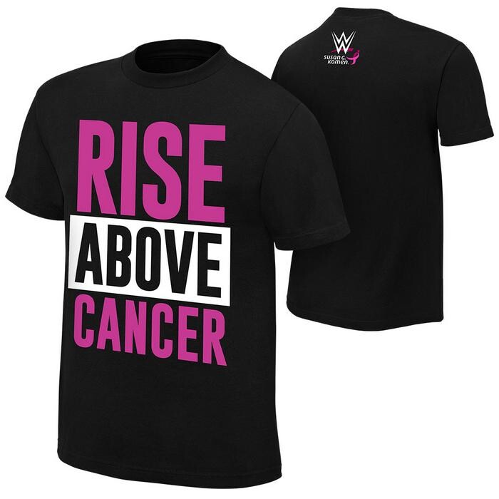 ÁO THUN WWE RISE ABOVE CANCER 2015