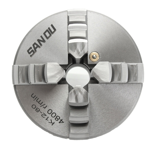 K12 - 80 Mâm cặp 4 chấu tự định tâm, đầu kẹp 4 chấu, mâm cặp 4 chấu máy tiện, đầu kẹp máy tiện 0,8 tấc, lato máy tiện.