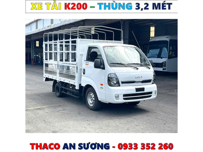 GIÁ XE TẢI KIA K200 THÙNG BẠT EURO 5 MỚI NHẤT