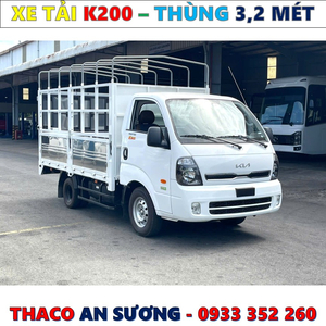 GIÁ XE TẢI KIA K200 THÙNG BẠT EURO 5 MỚI NHẤT