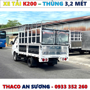 GIÁ XE TẢI KIA K200 THÙNG BẠT EURO 5 MỚI NHẤT