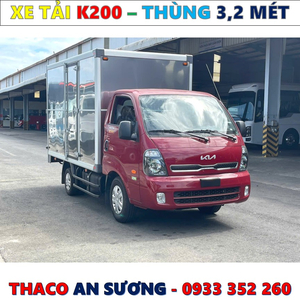 GIÁ XE TẢI KIA K200 THÙNG KÍN EURO 5 MỚI NHẤT