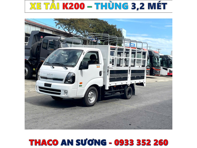 GIÁ XE TẢI KIA K200 THÙNG BẠT EURO 5 MỚI NHẤT