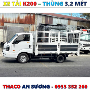 GIÁ XE TẢI KIA K200 THÙNG BẠT EURO 5 MỚI NHẤT