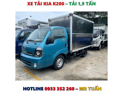 GIÁ XE TẢI KIA K200 THÙNG KÍN TẢI 1,9 TẤN MỚI NHẤT