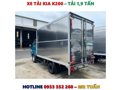 GIÁ XE TẢI KIA K200 THÙNG KÍN TẢI 1,9 TẤN MỚI NHẤT