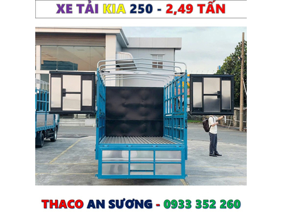 GIÁ XE TẢI KIA K250 THÙNG MUI BẠT EURO 5 MỚI NHẤT