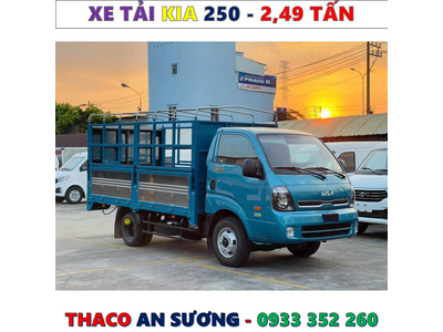 GIÁ XE TẢI KIA K250 THÙNG MUI BẠT EURO 5 MỚI NHẤT