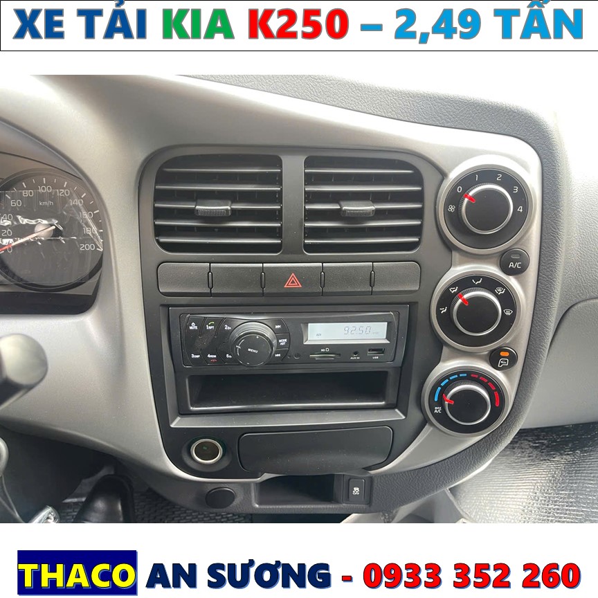 BẢNG GIÁ XE TẢI KIA K250 MỚI NHẤT 2026