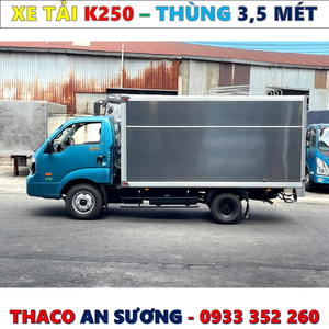 BẢNG GIÁ XE TẢI KIA K250 THÙNG MỚI NHẤT 2025