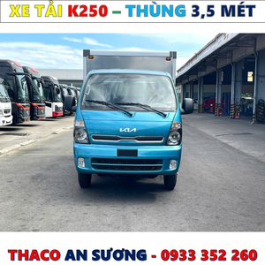 BẢNG GIÁ XE TẢI KIA K250 THÙNG MỚI NHẤT 2025