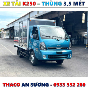 BẢNG GIÁ XE TẢI KIA K250 THÙNG MỚI NHẤT 2025