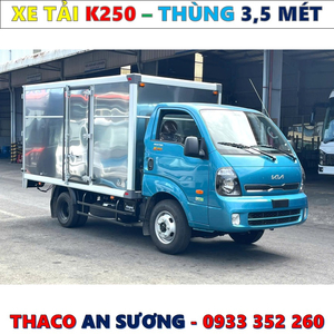 BẢNG GIÁ XE TẢI KIA K250 THÙNG MỚI NHẤT 2025