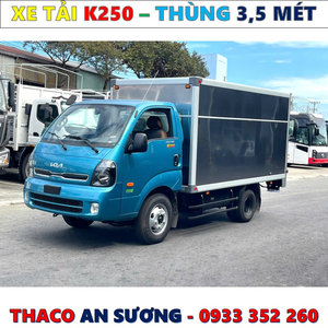 BẢNG GIÁ XE TẢI KIA K250 THÙNG MỚI NHẤT 2025