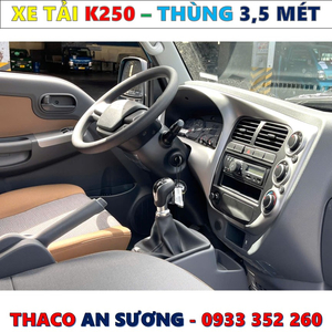 BẢNG GIÁ XE TẢI KIA K250 THÙNG MỚI NHẤT 2025
