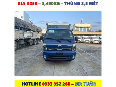 BẢNG GIÁ XE TẢI KIA K250 TẢI TRỌNG 2,49 TẤN MỚI NHẤT