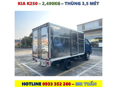 BẢNG GIÁ XE TẢI KIA K250 TẢI TRỌNG 2,49 TẤN MỚI NHẤT