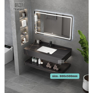 Kệ Bàn Đá Đen 2 Tầng Chống Trầy Cho Lavabo Đặt Bàn Brizer