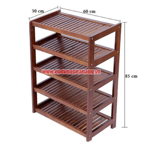 KỆ GIÀY DÉP 5 TẦNG 60CM MÀU NÂU